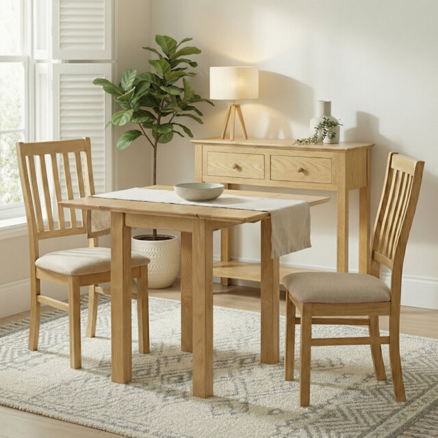 Malila 90 cm Oak Square Dining Table