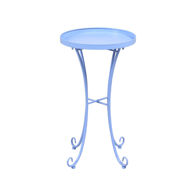 Garden Side Table CAVINIA 40 cm 40 cm Metal Burgundy