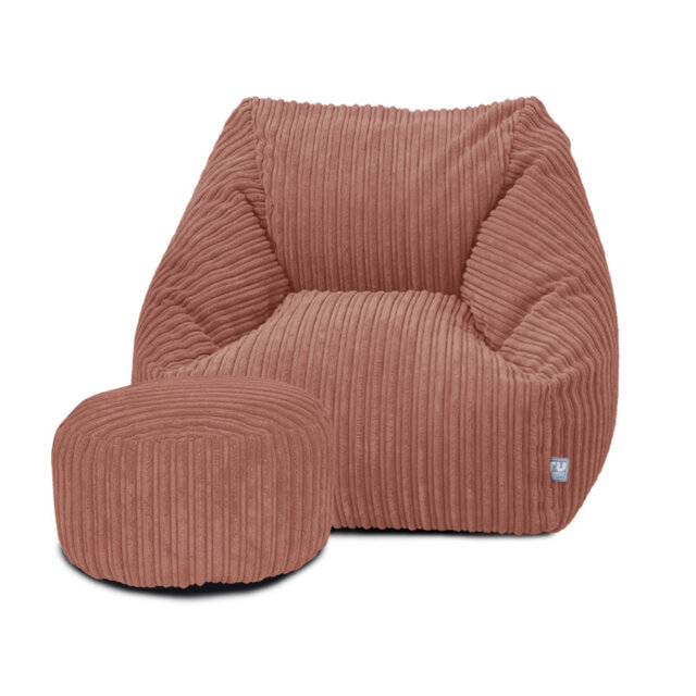 rucomfy Beanbags Big Kids Snuggle Chair - Large Corduroy Armchair for Kids & Teenagers - Home Furniture Living Room or Bedroom Seating - Machine Washa