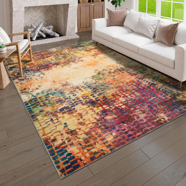 Modern Plush Area Rug Machine Tufted Shaggy Area Carpet