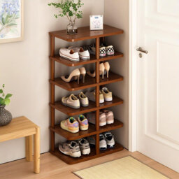 6/8-Tier Vertical Shoe Rack Storage Shelf Shoe Organizer Hallway Space Saving