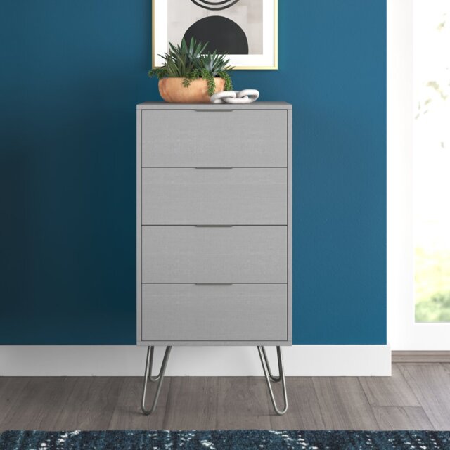 Dufresne 4 Drawer Narrow Chest of Drawers