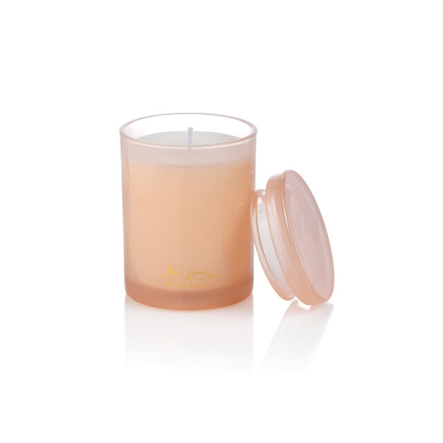 Scented Jar Candle with Glass Holder