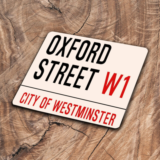 Oxford Street London Street Britain Metal Wall Décor