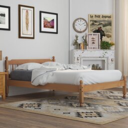 Colonial Spindle Pine Wooden Bartlesville Bed