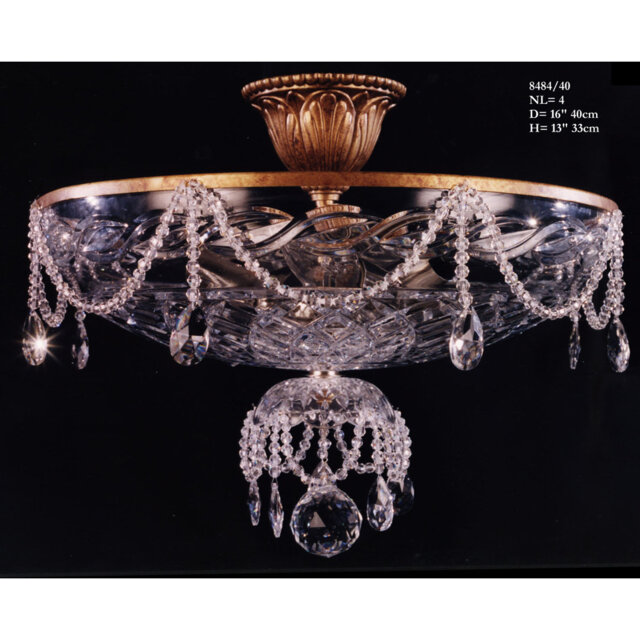 Delucia 4 Light Semi-Flush Ceiling Light