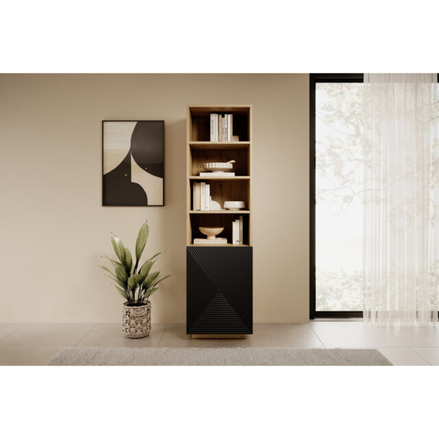 Ayliah 180cm H x 50cm W Standard Bookcase