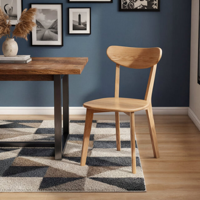 BFY Solid Wood Wing Back Side Chair