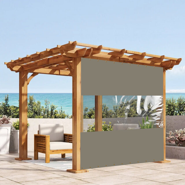 Blue Elephant Vinyl and Polyester Side Wall for Gazebo and Pergola