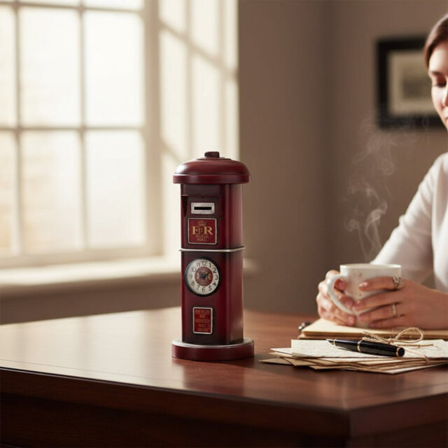 Postbox Table Clock