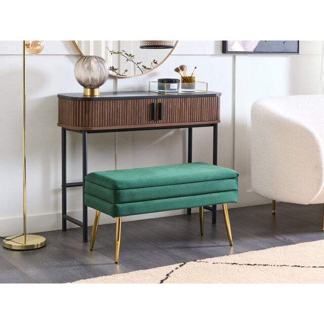 Alicija Velvet Upholstered Storage Bench