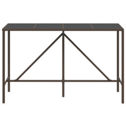 Leithan Rectangular Outdoor Bar Table , 180cm cm W 70cm cm D