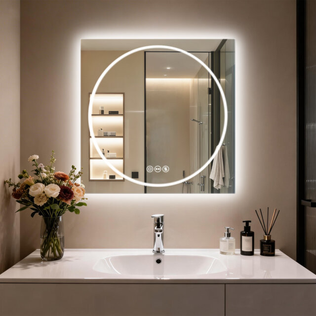 Debroh Wall LED Bathroom Mirror Backlit