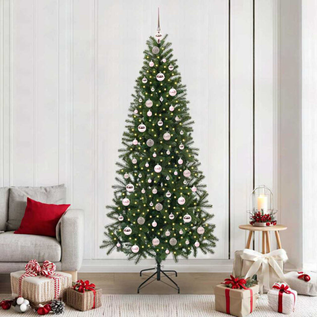 Artificial Christmas Tree with 300 LEDs PE and PVC