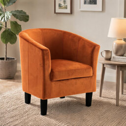 Velvet Upholstered 67m Accent Chair