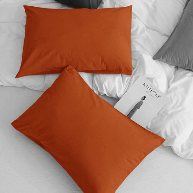 Aspire Homeware Super Soft & Breathable Microfiber Dyed Pillowcase (Pack Of 2)