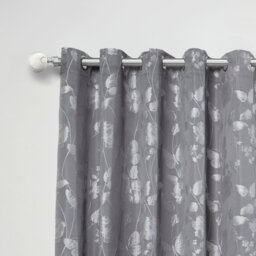 Marble Brushed Silver Stainless Steel Adjustable 160cm to 300cm 2cm Single Curtain Pole
