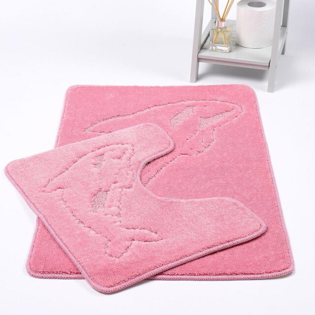 Madeline Non-Slip Non-slip Bath Mat And Pedestal Mat