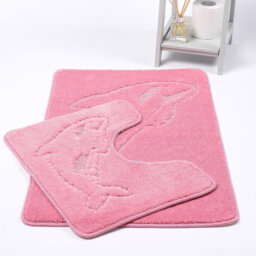 Madeline Non-Slip Non-slip Bath Mat And Pedestal Mat
