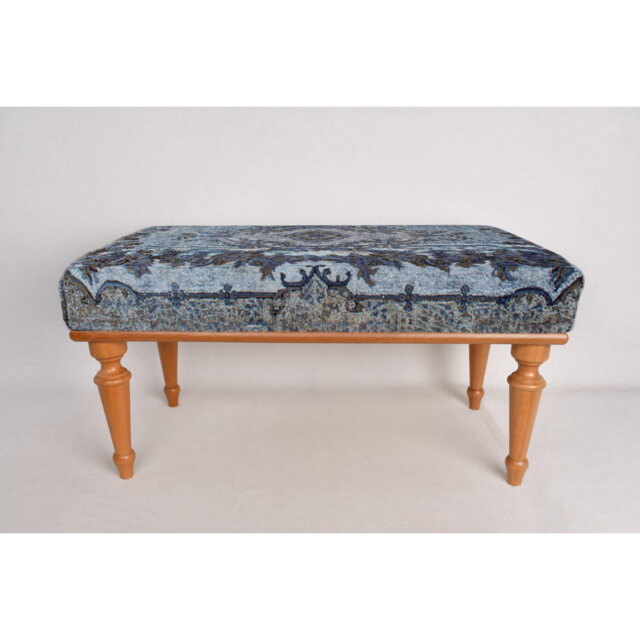 Cotton Upholstered Bench