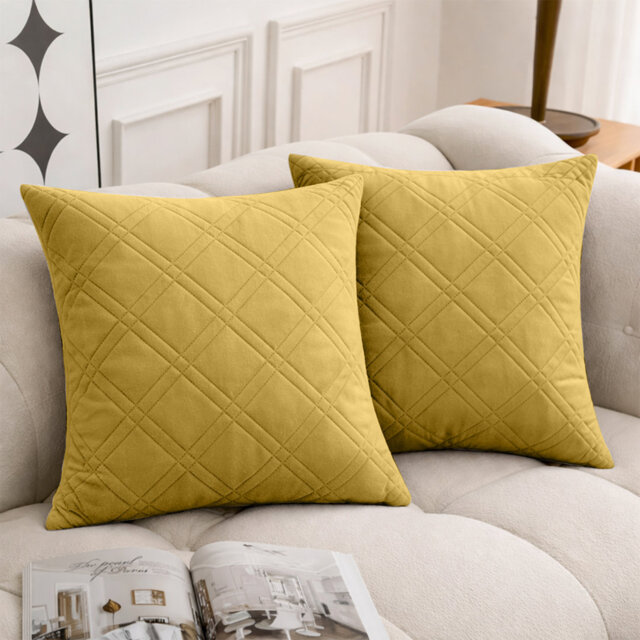 Geometric Square Cushion