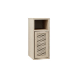 Decortie New Inca Narrow Bedside Table with Door, 25 x 32 x 60 cm