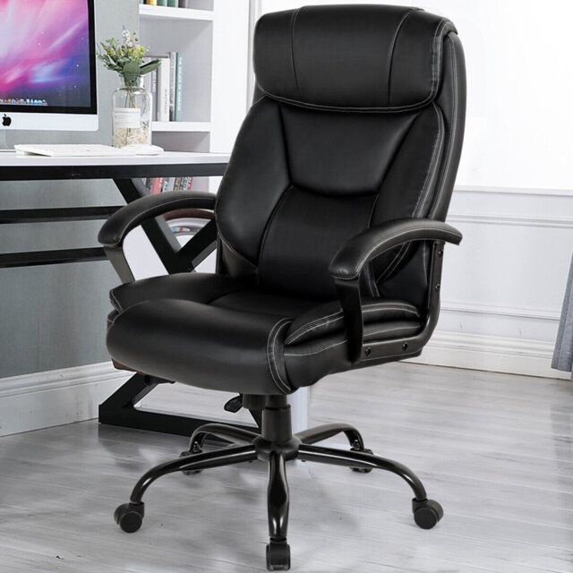 Big &Tall Office Chair Swivel Padded Executive Chair Ergonomic Adjustable Height