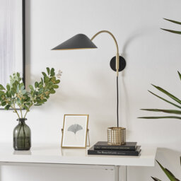 Antravion Elegant Wall Light - Brushed Metal Modern Minimalist Reading Lamp