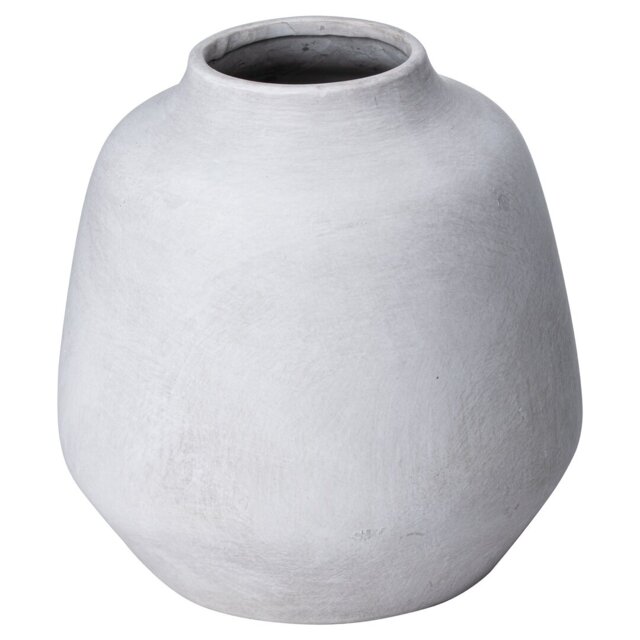 Guiliaine Off White 20Cm Ceramic Table Vase