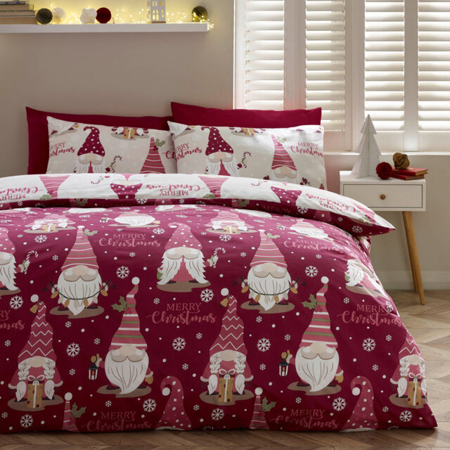 Christmas Gonks Reversible Duvet Cover Set