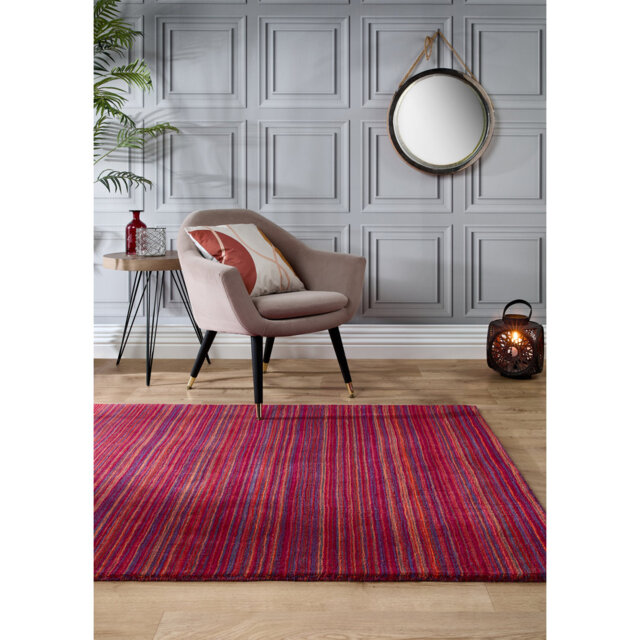 Striped Hand Woven Area Rug
