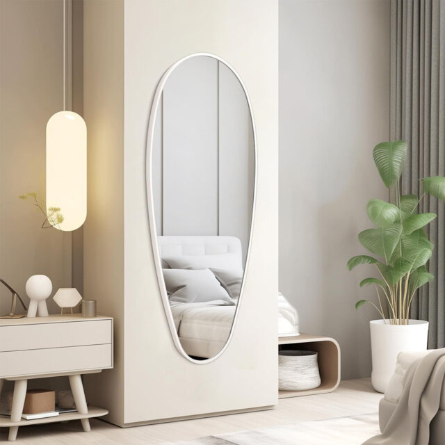 Irregular Wall Mirror 98Ã45 Cm ,Metal Mirror ,Aluminum Alloy Frame Mirrors