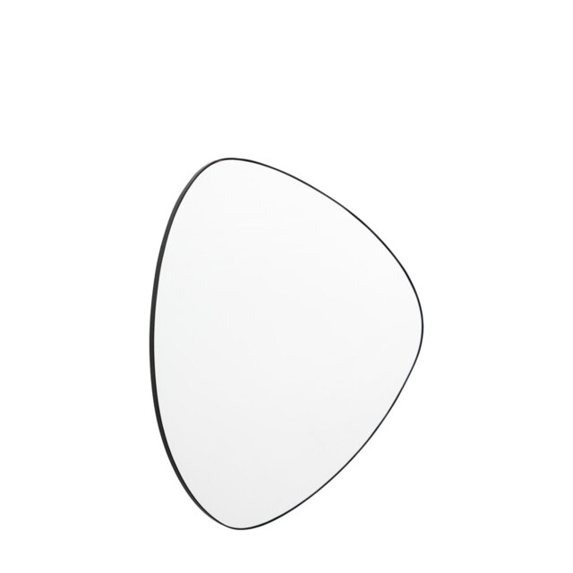 Latavea Novelty Metal Framed Wall Mounted Accent Mirror in Black