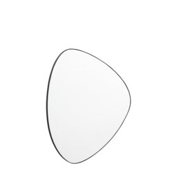 Latavea Novelty Metal Framed Wall Mounted Accent Mirror in Black