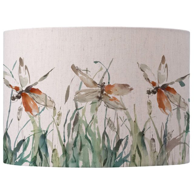 Nightingale Eva Floral 46cm Cotton Drum Lamp Shade