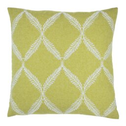 Embroidered Lattice Polyester Cushion