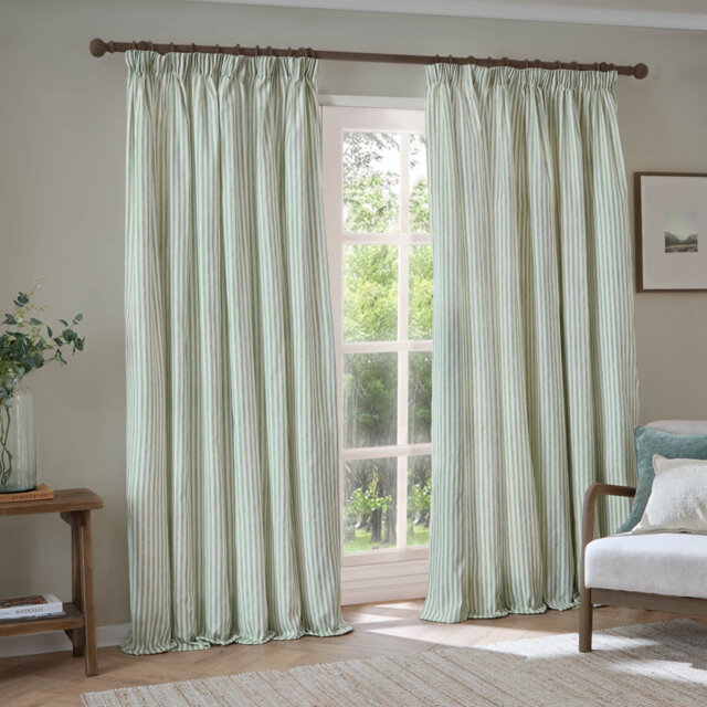 Hebden 100% Cotton Room Darkening Curtain Panel Pair