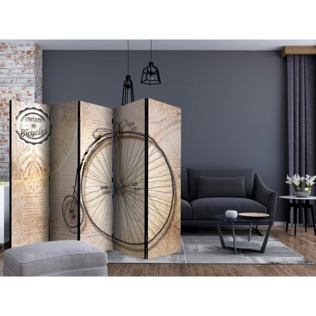 Tyris 225cm W x 172cm H 5 - Panel Folding Room Divider