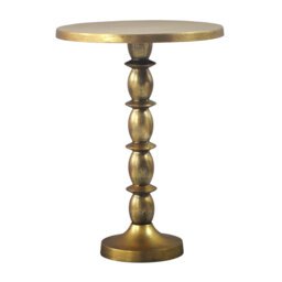 Silver Raw Finish Aluminium Side Table
