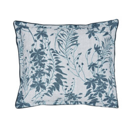 Mieko Pairs Teal & Silver 100% Cotton Square Oxford pillowcase