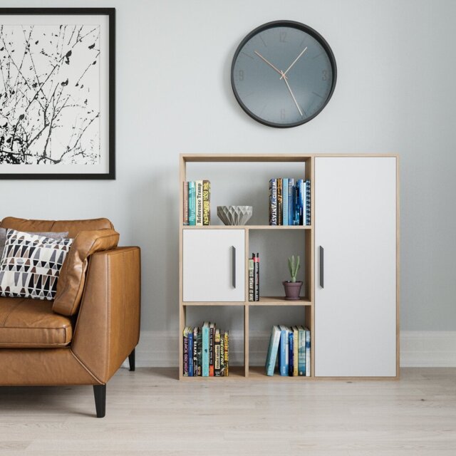 Najja 124.5cm H x 119.4cm W Standard Bookcase