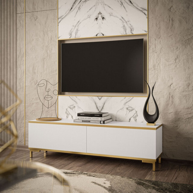 "Alexzandrya Unfinished TV Stand for TVs up to 65"""