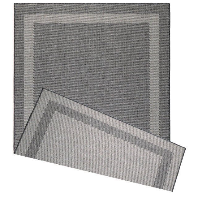 Crystral Solid Colour Hand Woven Indoor / Outdoor Area Rug