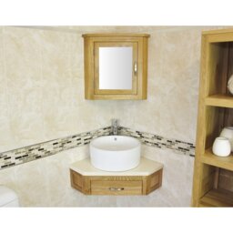 Covell Wall Mounted Corner Vanity Unit