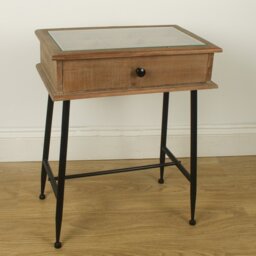 Ettinger Glass Top End Table
