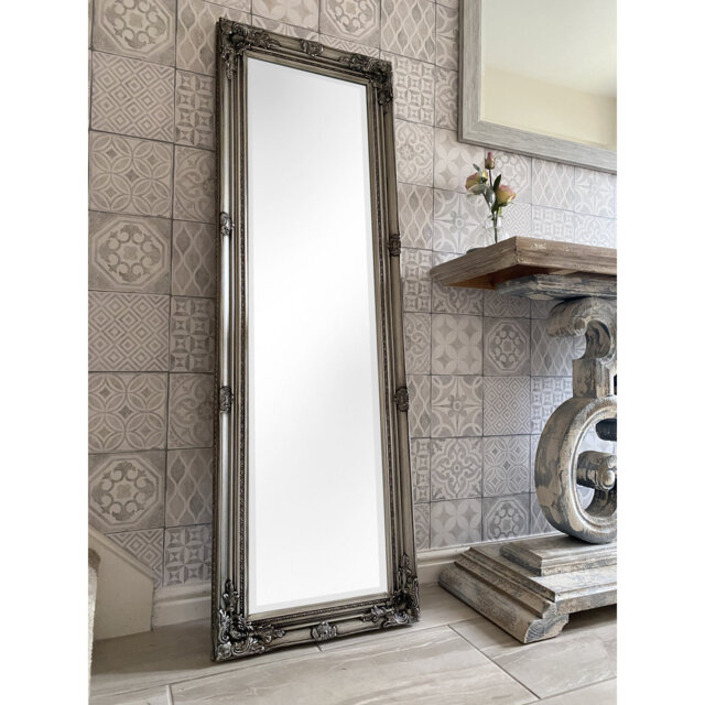 Sade Tall Solid Wood Framed Wall or Dressing Mirror