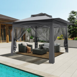 Garden Folding Gazebo, Heavy Duty Tent Pop Up Canopy, Waterproof Upf 50+, For Party