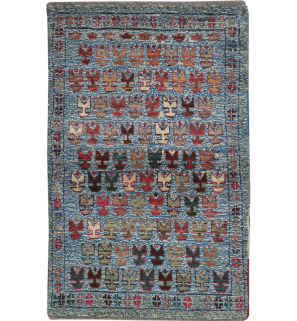 Geometric Hand Knotted 89cm X 136cm Area Rug