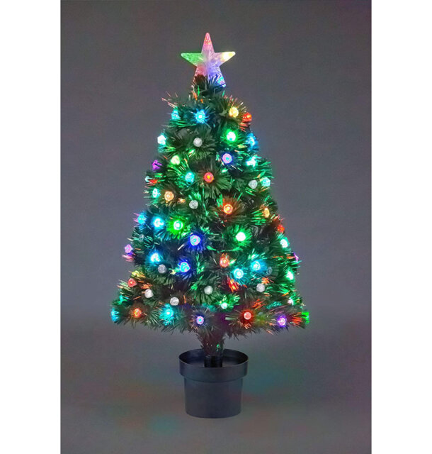 2' H Lighted Artificial Christmas Tree