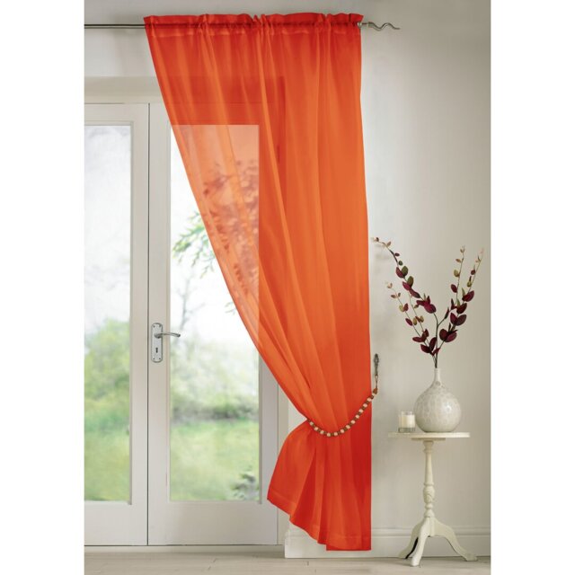 Billerica Slot Top Panel Sheer Curtain